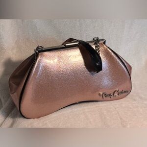 Pinup Couture Rose Gold Glitter Clutch